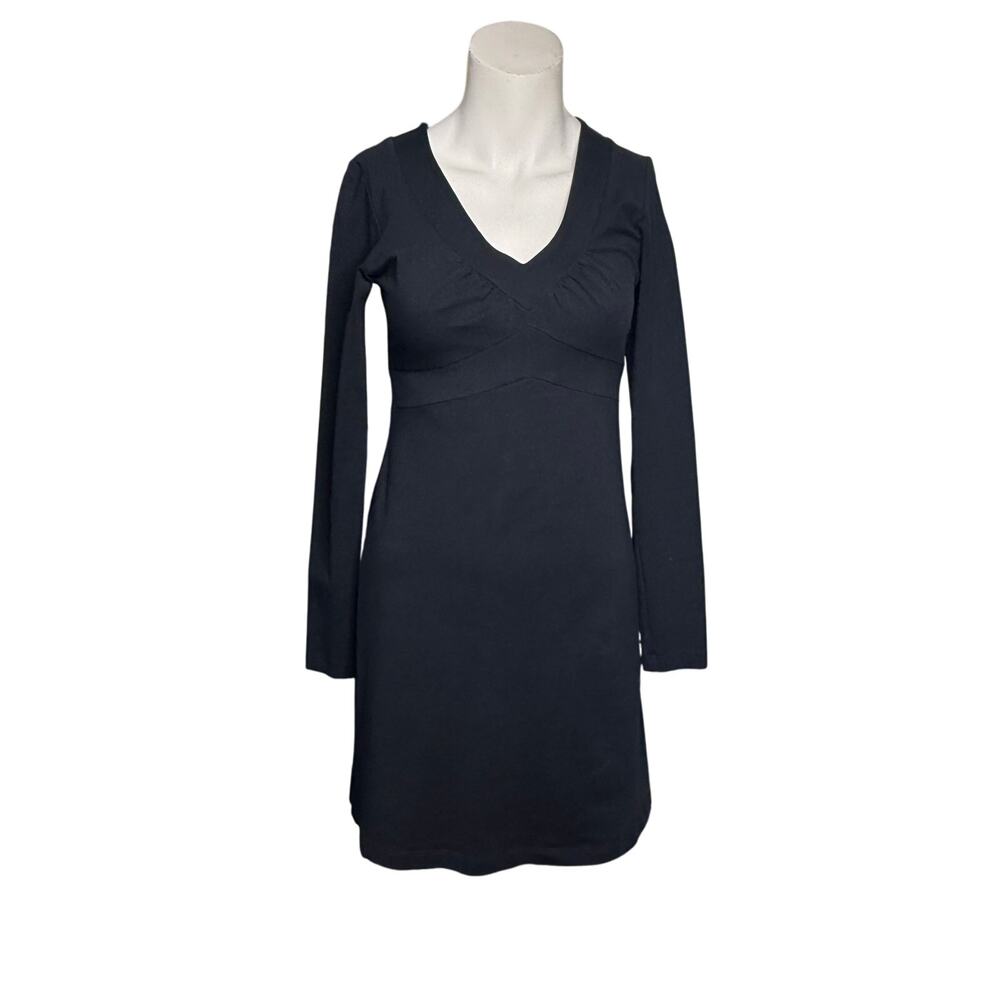 Athleta Dress Women's XSP Black Long Sleeve 95% Organic Cotton - Picture 6 of 6